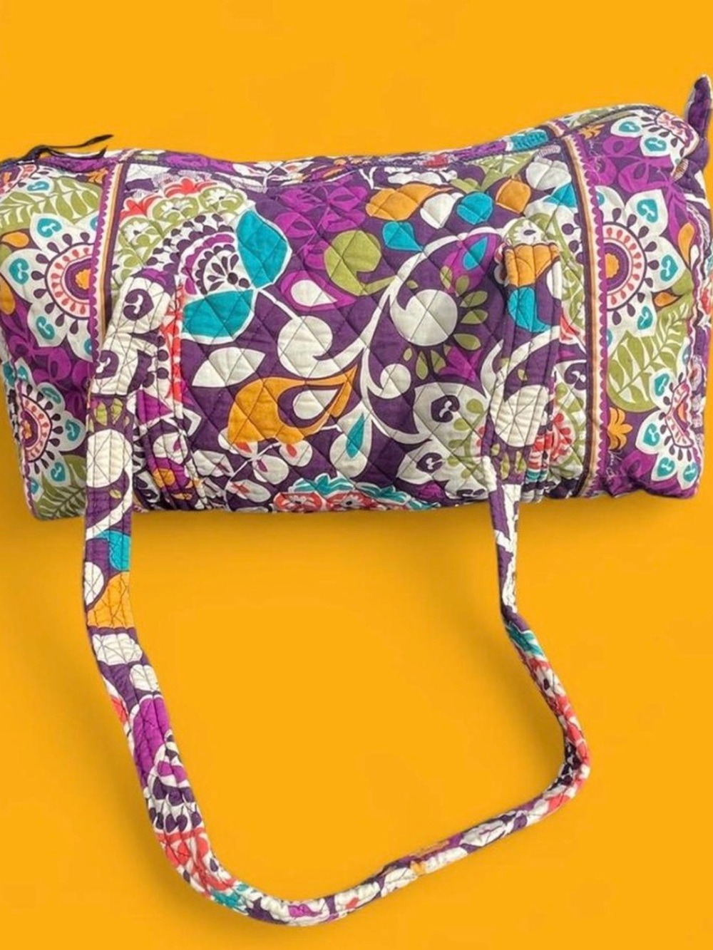 Vera Bradley plum crazy-retired duffel bag multicoloured floral
